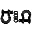 Borne Off-Road Borne D-Ring Shackle Set Black Borne Off-Road Tow Hooks  AXOPROS