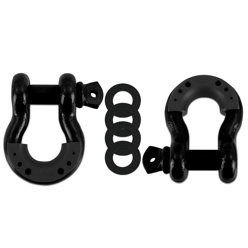 Borne Off-Road Borne D-Ring Shackle Set Black Borne Off-Road Tow Hooks  AXOPROS