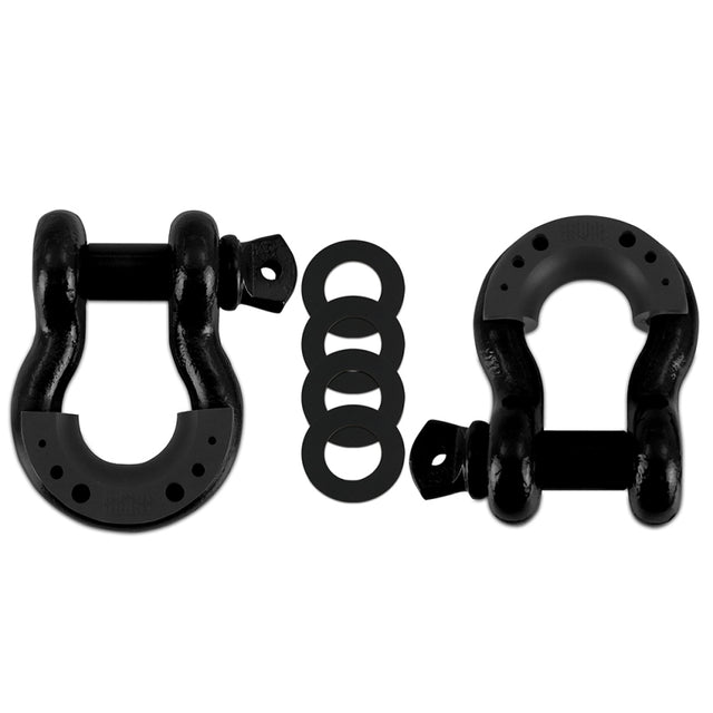 Borne Off-Road Borne D-Ring Shackle Set Black Borne Off-Road Tow Hooks  AXOPROS