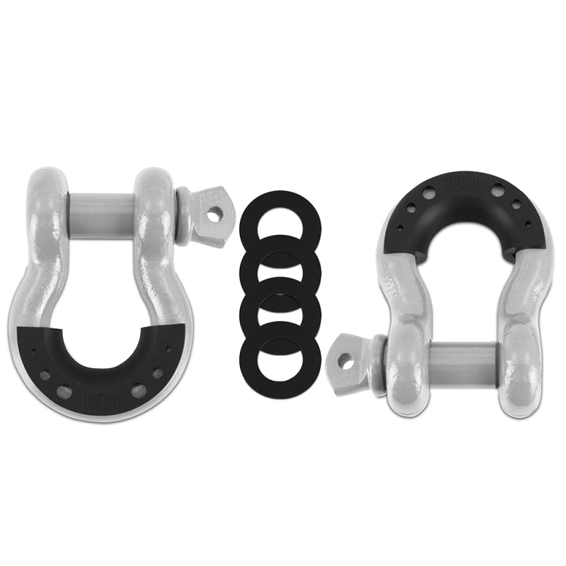 Borne Off-Road Borne D-Ring Shackle Set Grey Borne Off-Road Tow Hooks  AXOPROS