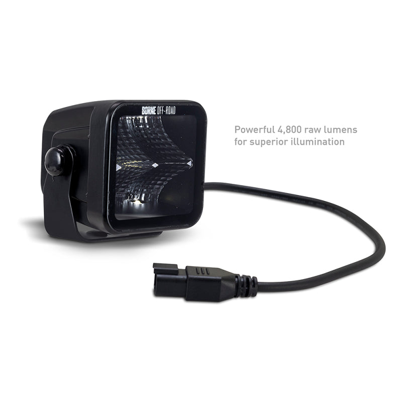 Borne Off-Road Light Pods (Kit of 2) 3x3 Flood Borne Off-Road Light Bars & Cubes  AXOPROS