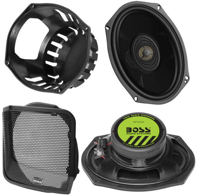 Boss Audio Systems Harley Davidson 6 x 9 Inch Saddlebag Speaker Kit Boss Audio Audio  AXOPROS