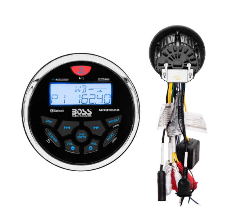 Boss Audio Systems Marine Gauge Receiver / Bluetooth / No CD / USB / AM FM Boss Audio Audio  AXOPROS