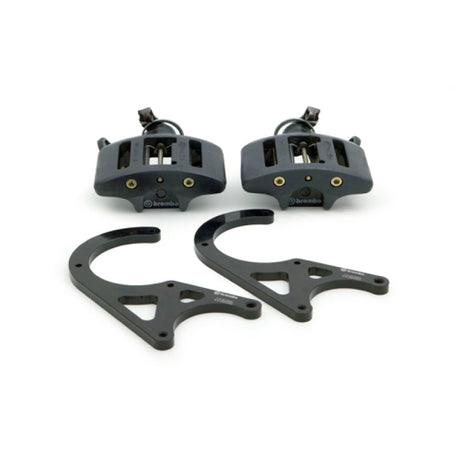 Brembo 01-02 Viper RT-10/GTS/92-00 Viper RT-10/GTS Rear GT BBK 1 Piston Cast 2pc Hand-Brake-Black Brembo Brake Kits - Performance Slot  AXOPROS