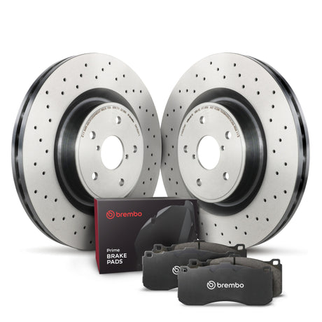 Brembo OE 01-05 Porsche 911 Rear Disc Brake Kit Brembo OE Brake Rotors - OE  AXOPROS