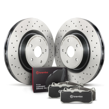 Brembo OE 05-07 Porsche 911 Rear Disc Brake Kit Brembo OE Brake Rotors - OE  AXOPROS