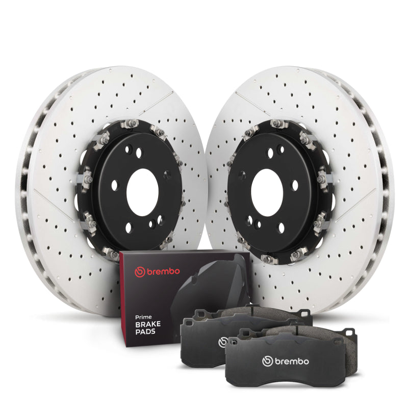 Brembo OE 11-18 Nissan GT-R Front Disc Brake Kit Brembo OE Brake Rotors - OE  AXOPROS