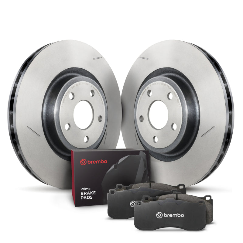 Brembo OE 18-20 Dodge Durango/12-15 Jeep Grand Cherokee/17-20 Grand Cherokee Front Disc Brake Kit Brembo OE Brake Rotors - OE  AXOPROS
