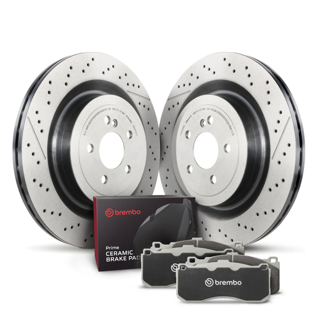 Brembo OE Rear Disc Brake Kit Brembo OE Brake Rotors - OE  AXOPROS