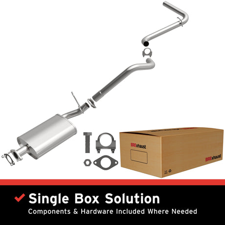 BRExhaust 1986-1989 Ford Bronco II 2.9L Direct-Fit Replacement Exhaust System BRExhaust Exhaust System Kit  AXOPROS