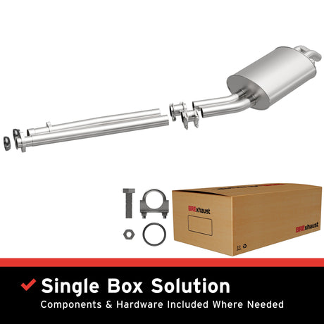 BRExhaust 1986-1989 Mercedes-Benz 560SL 5.6L Direct-Fit Replacement Exhaust System BRExhaust Exhaust System Kit  AXOPROS