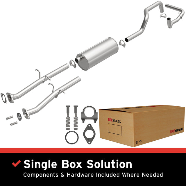 BRExhaust 1986-1992 Ford Ranger Direct-Fit Replacement Exhaust System BRExhaust Exhaust System Kit  AXOPROS