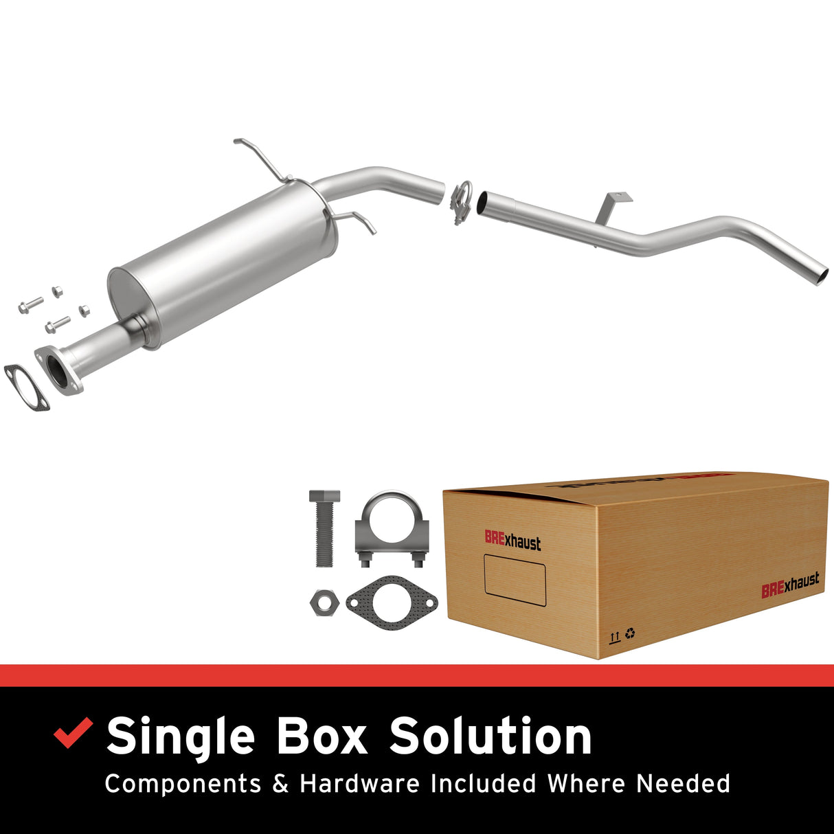 BRExhaust 1990-1995 Nissan Direct-Fit Replacement Exhaust System BRExhaust Exhaust System Kit  AXOPROS