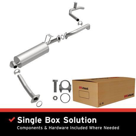 BRExhaust 1991-1992 Toyota Land Cruiser 4.0L Direct-Fit Replacement Exhaust System BRExhaust Exhaust System Kit  AXOPROS