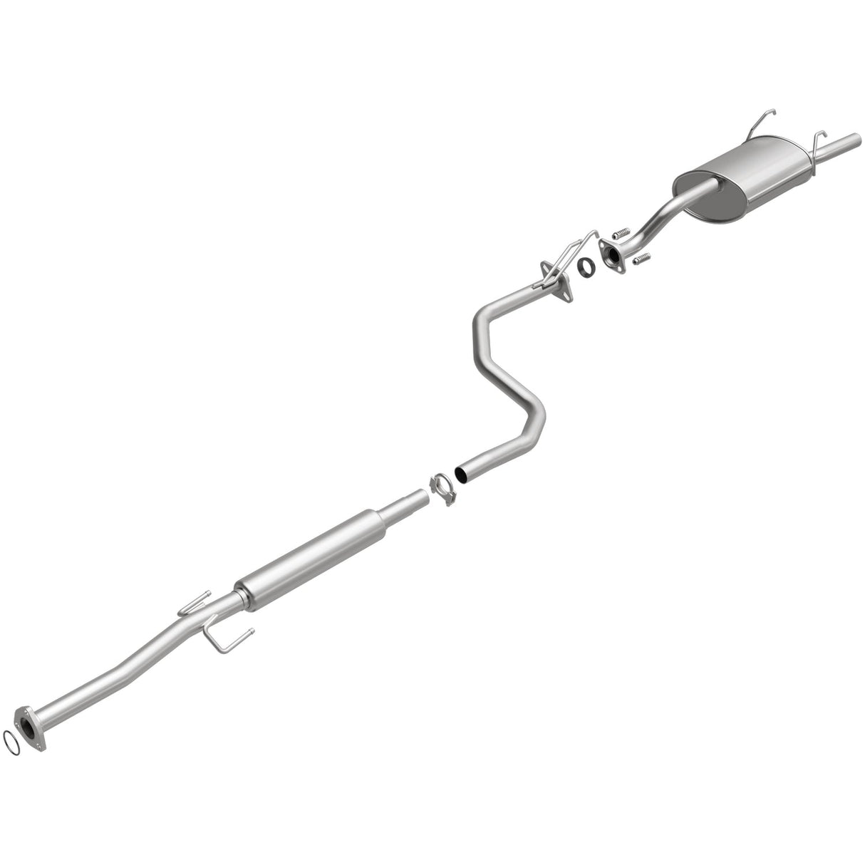 BRExhaust 1992-1995 Honda Civic 1.6L Direct-Fit Replacement Exhaust System BRExhaust Exhaust System Kit  AXOPROS