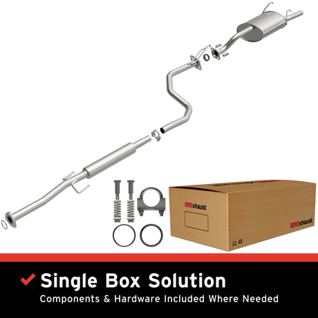BRExhaust 1992-1995 Honda Civic 1.6L Direct-Fit Replacement Exhaust System BRExhaust Exhaust System Kit  AXOPROS