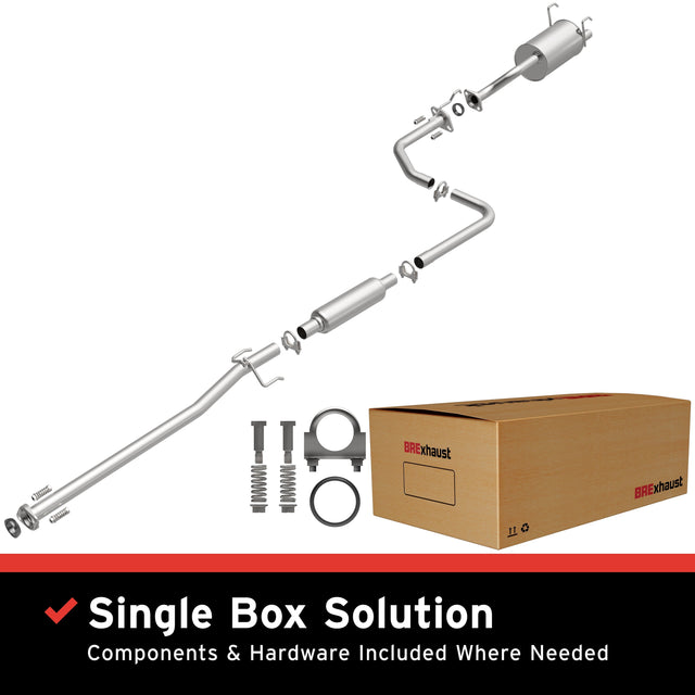 BRExhaust 1992-2000 Honda Civic Direct-Fit Replacement Exhaust System BRExhaust Exhaust System Kit  AXOPROS