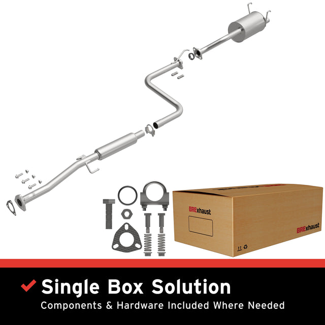 BRExhaust 1993-1995 Honda Civic Del Sol 1.5L Direct-Fit Replacement Exhaust System BRExhaust Exhaust System Kit  AXOPROS