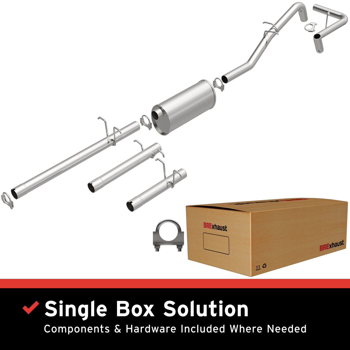 BRExhaust 1995-1997 Dodge Direct-Fit Replacement Exhaust System BRExhaust Exhaust System Kit  AXOPROS