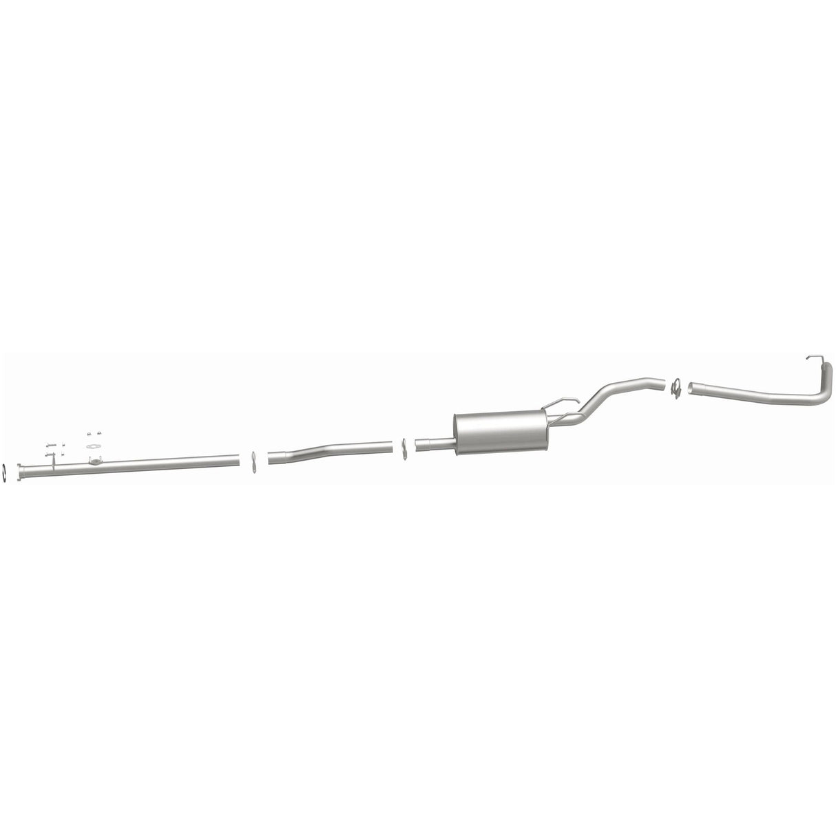 BRExhaust 1995-1997 Toyota Tacoma 2.4L Direct-Fit Replacement Exhaust System BRExhaust Exhaust System Kit  AXOPROS