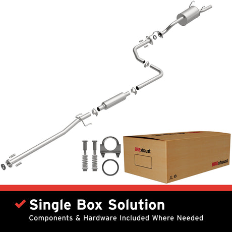 BRExhaust 1996-2000 Honda Civic 1.6L Direct-Fit Replacement Exhaust System BRExhaust Exhaust System Kit  AXOPROS