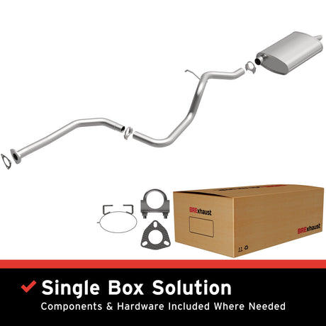 BRExhaust 1997-1998 Chevrolet Cavalier 2.2L Direct-Fit Replacement Exhaust System BRExhaust Exhaust System Kit  AXOPROS