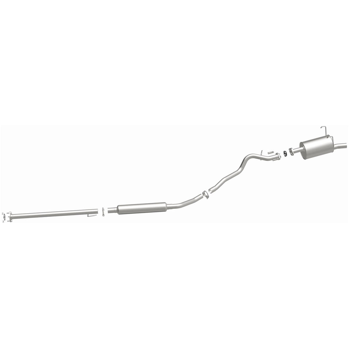 BRExhaust 1997-2001 Honda CR-V 2.0L Direct-Fit Replacement Exhaust System BRExhaust Exhaust System Kit  AXOPROS