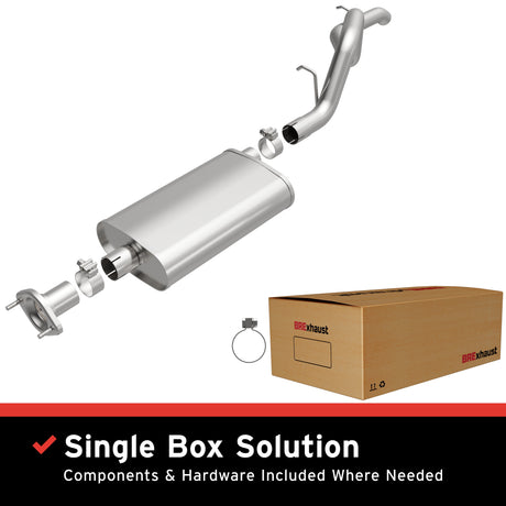BRExhaust 1997-2006 Jeep Wrangler Stainless Steel Direct-Fit Replacement Exhaust System BRExhaust Exhaust System Kit  AXOPROS