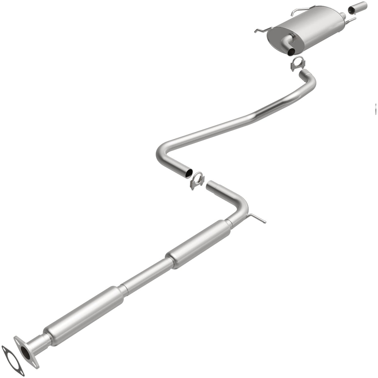 BRExhaust 1998-2000 Nissan Altima 2.4L Direct-Fit Replacement Exhaust System BRExhaust Exhaust System Kit  AXOPROS