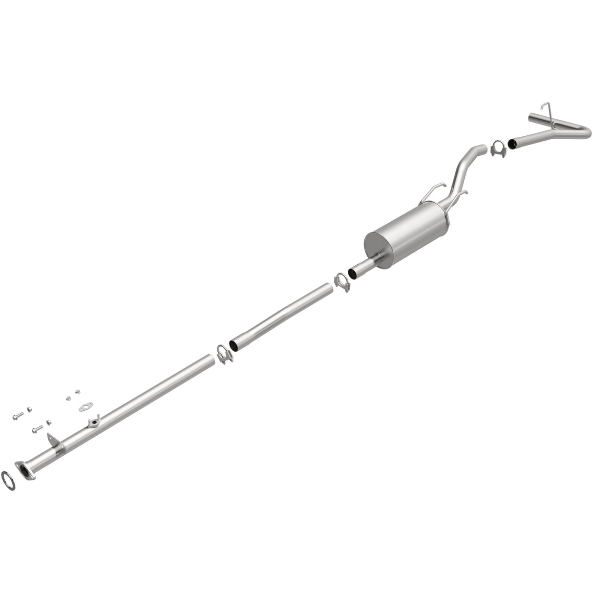 BRExhaust 1998-2000 Toyota Tacoma 2.4L Direct-Fit Replacement Exhaust System BRExhaust Exhaust System Kit  AXOPROS