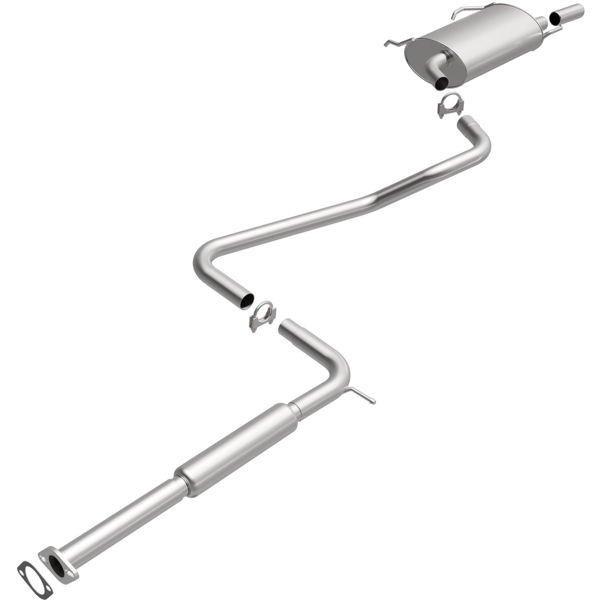 BRExhaust 1998-2001 Nissan Altima 2.4L Direct-Fit Replacement Exhaust System BRExhaust Exhaust System Kit  AXOPROS