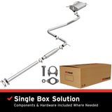 BRExhaust 1998-2001 Nissan Altima 2.4L Direct-Fit Replacement Exhaust System BRExhaust Exhaust System Kit  AXOPROS