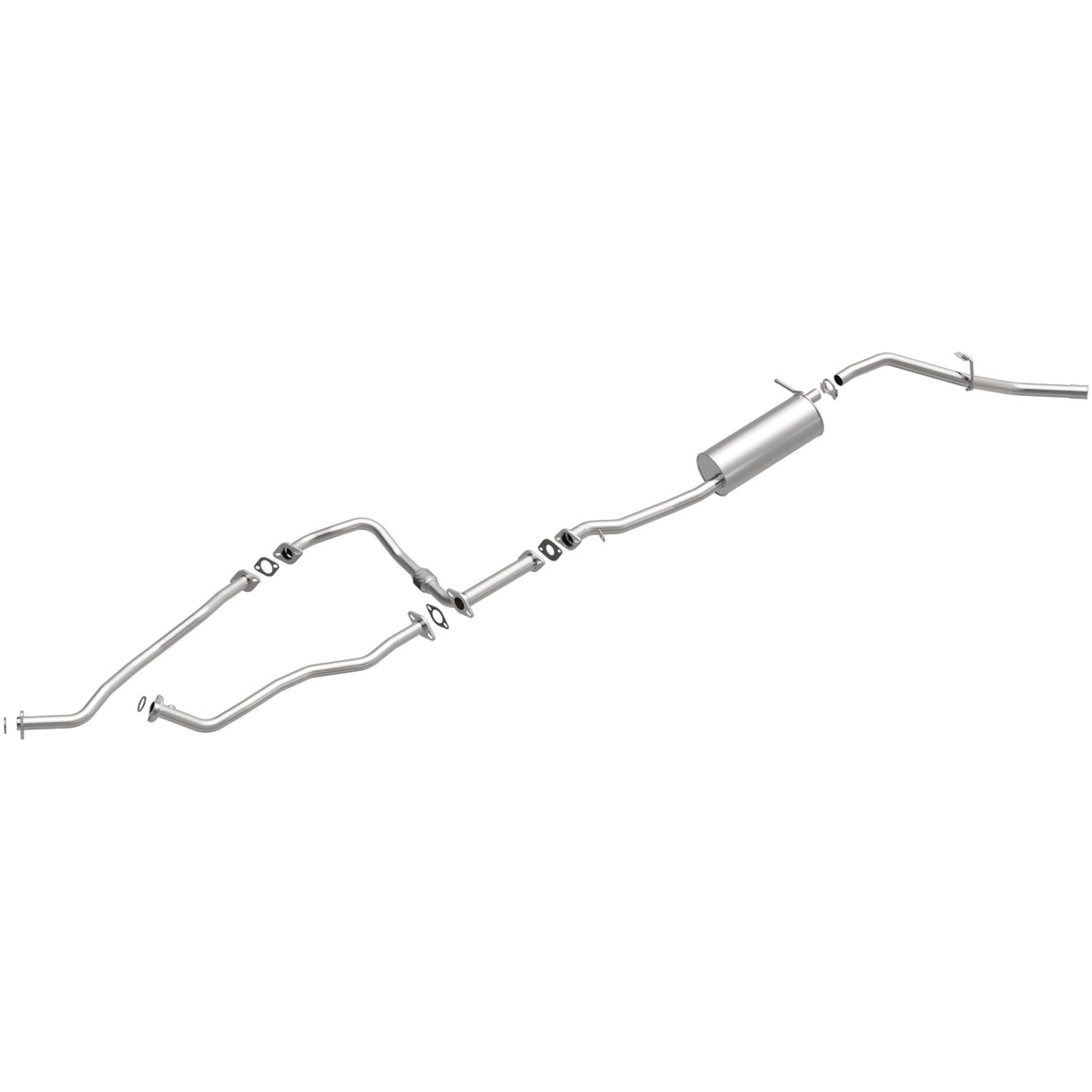 BRExhaust 1999-2000 Nissan Frontier 3.3L Direct-Fit Replacement Exhaust System BRExhaust Exhaust System Kit  AXOPROS