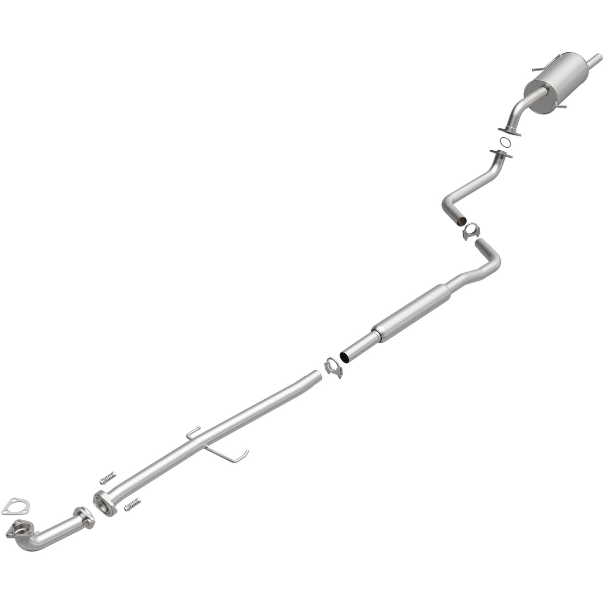 BRExhaust 1999-2003 Mazda Protege Direct-Fit Replacement Exhaust System BRExhaust Exhaust System Kit  AXOPROS