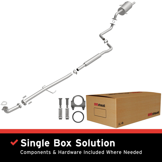 BRExhaust 1999-2003 Mazda Protege Direct-Fit Replacement Exhaust System BRExhaust Exhaust System Kit  AXOPROS