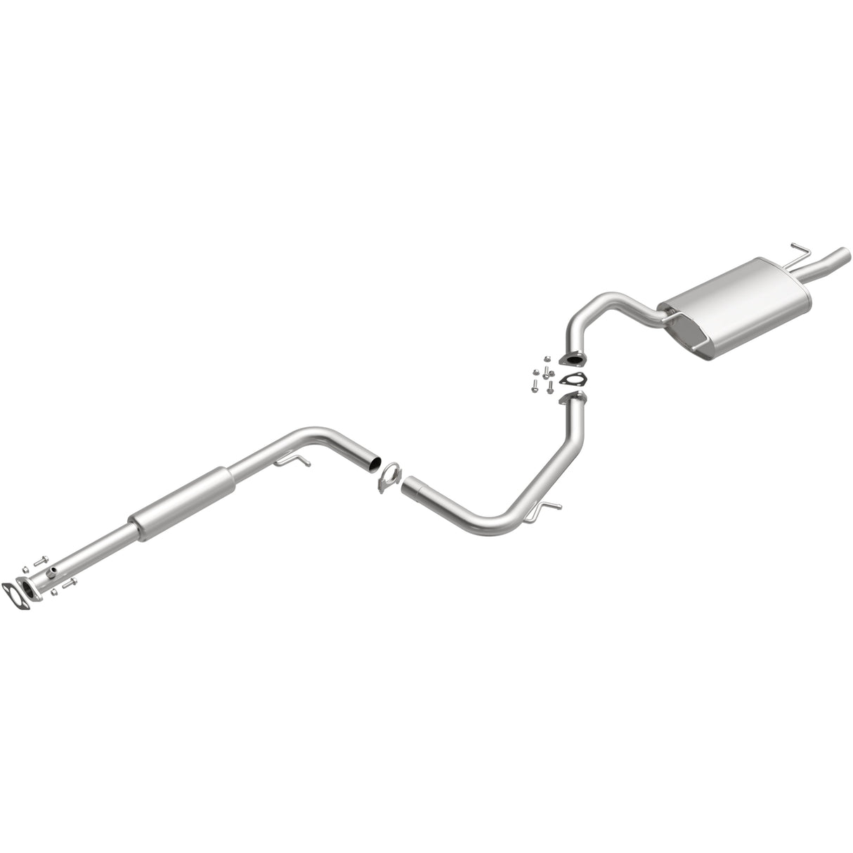 BRExhaust 1999-2003 Mitsubishi Galant 2.4L Direct-Fit Replacement Exhaust System BRExhaust Exhaust System Kit  AXOPROS