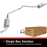 BRExhaust 1999-2003 Volkswagen EuroVan 2.8L Direct-Fit Replacement Exhaust System BRExhaust Exhaust System Kit  AXOPROS