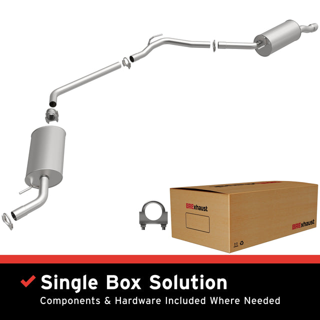 BRExhaust 1999-2003 Volkswagen EuroVan 2.8L Direct-Fit Replacement Exhaust System BRExhaust Exhaust System Kit  AXOPROS