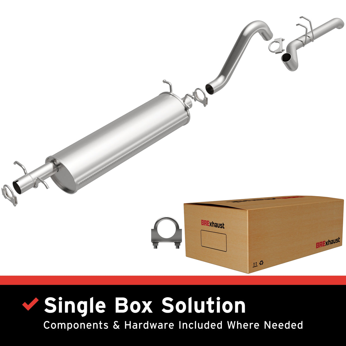 BRExhaust 2000-2003 Dodge Durango Direct-Fit Replacement Exhaust System BRExhaust Exhaust System Kit  AXOPROS