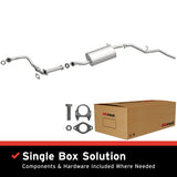 BRExhaust 2000-2004 Nissan Xterra 3.3L Direct-Fit Replacement Exhaust System BRExhaust Exhaust System Kit  AXOPROS