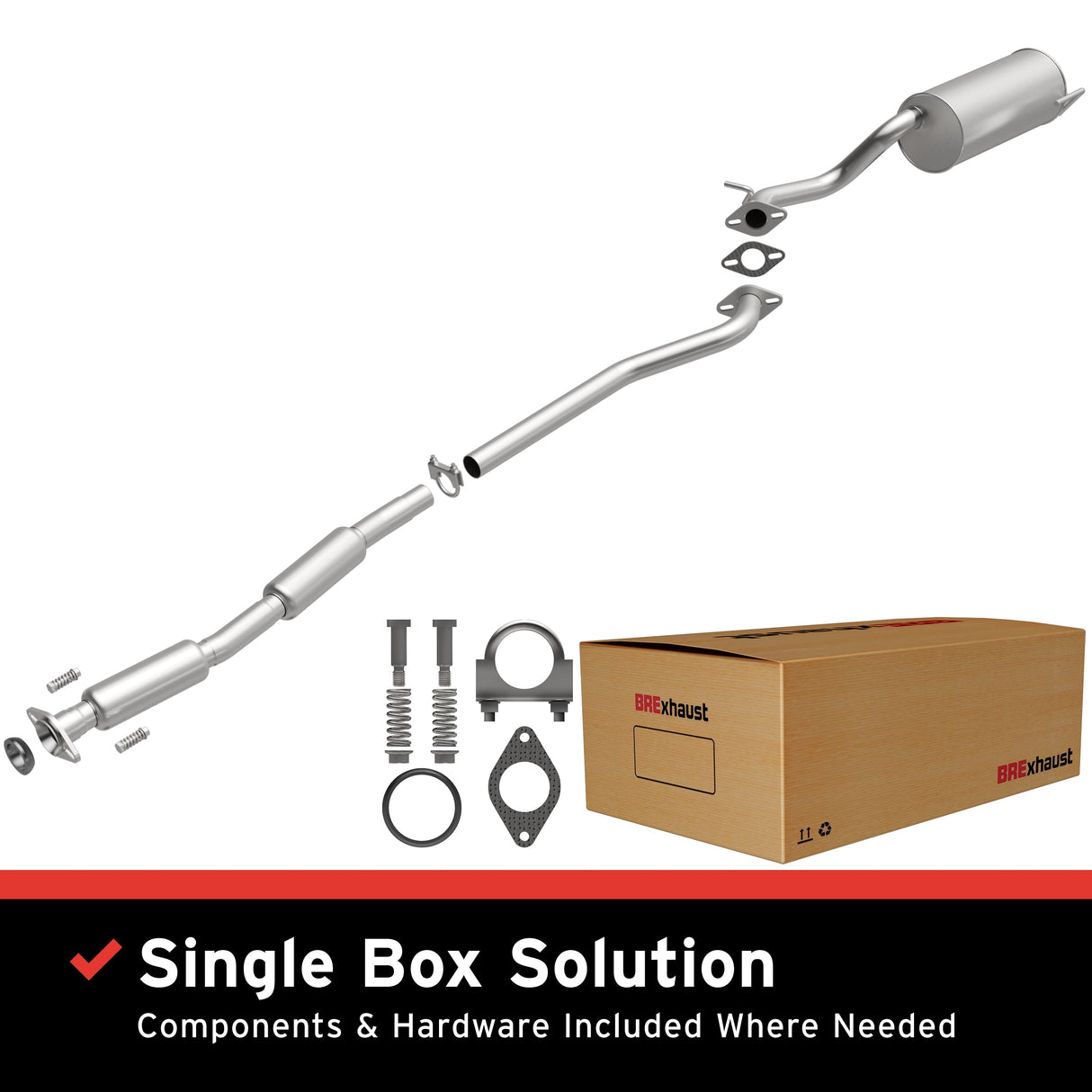 BRExhaust 2000-2004 Subaru Direct-Fit Replacement Exhaust System BRExhaust Exhaust System Kit  AXOPROS