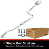 BRExhaust 2000-2005 Hyundai Accent Direct-Fit Replacement Exhaust System BRExhaust Exhaust System Kit  AXOPROS