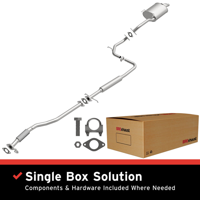 BRExhaust 2000-2005 Hyundai Accent Direct-Fit Replacement Exhaust System BRExhaust Exhaust System Kit  AXOPROS