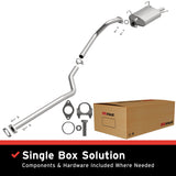 BRExhaust 2000-2006 Nissan Sentra 1.8L Direct-Fit Replacement Exhaust System BRExhaust Exhaust System Kit  AXOPROS