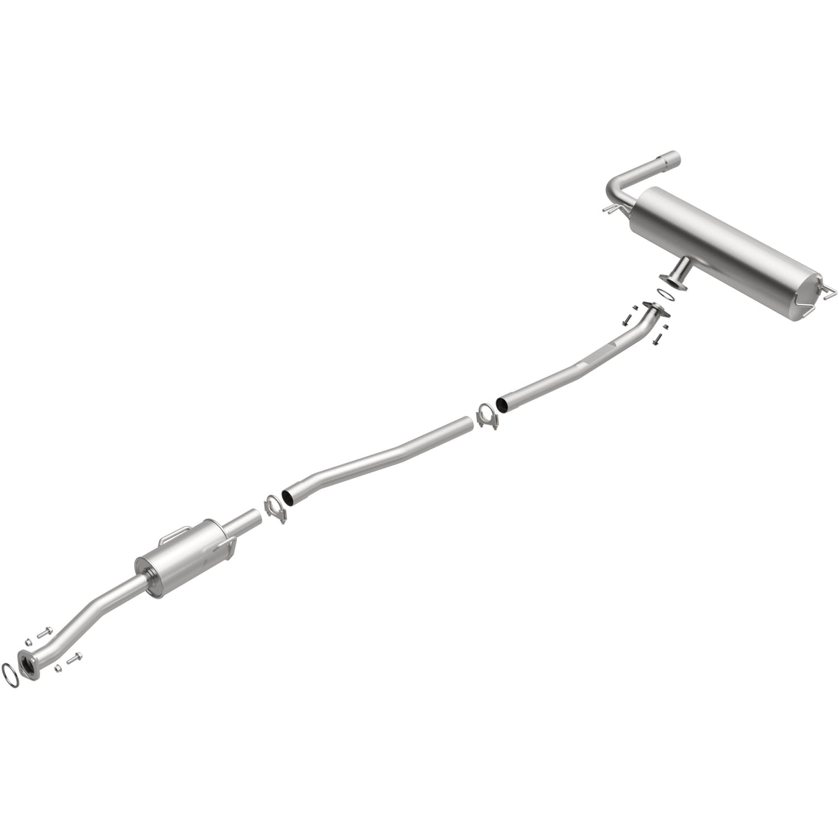 BRExhaust 2001-2003 Toyota RAV4 2.0L Direct-Fit Replacement Exhaust System BRExhaust Exhaust System Kit  AXOPROS