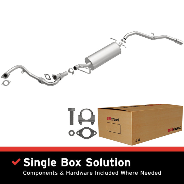 BRExhaust 2002-2004 Nissan Xterra 3.3L Direct-Fit Replacement Exhaust System BRExhaust Exhaust System Kit  AXOPROS