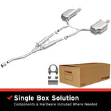 BRExhaust 2002-2005 Audi Direct-Fit Replacement Exhaust System BRExhaust Exhaust System Kit  AXOPROS