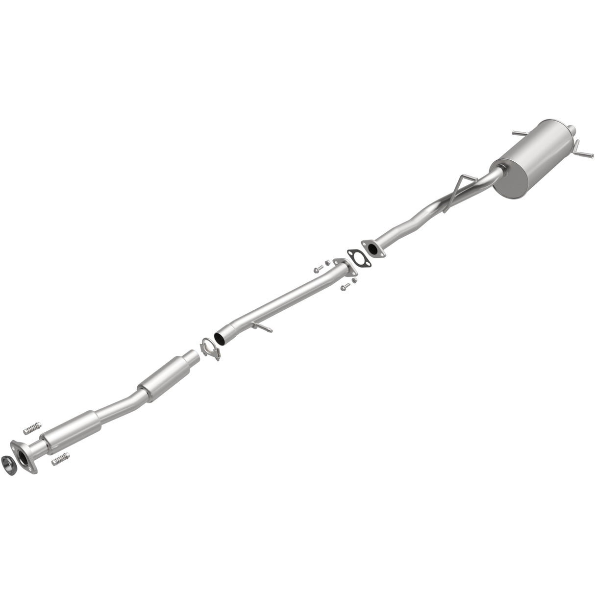 BRExhaust 2002-2005 Subaru Forester 2.5L Direct-Fit Replacement Exhaust System BRExhaust Exhaust System Kit  AXOPROS