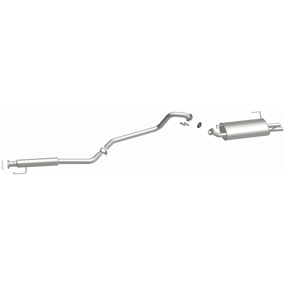 BRExhaust 2002-2006 Nissan Sentra 2.5L Direct-Fit Replacement Exhaust System BRExhaust Exhaust System Kit  AXOPROS