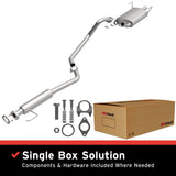 BRExhaust 2002-2006 Nissan Sentra 2.5L Direct-Fit Replacement Exhaust System BRExhaust Exhaust System Kit  AXOPROS